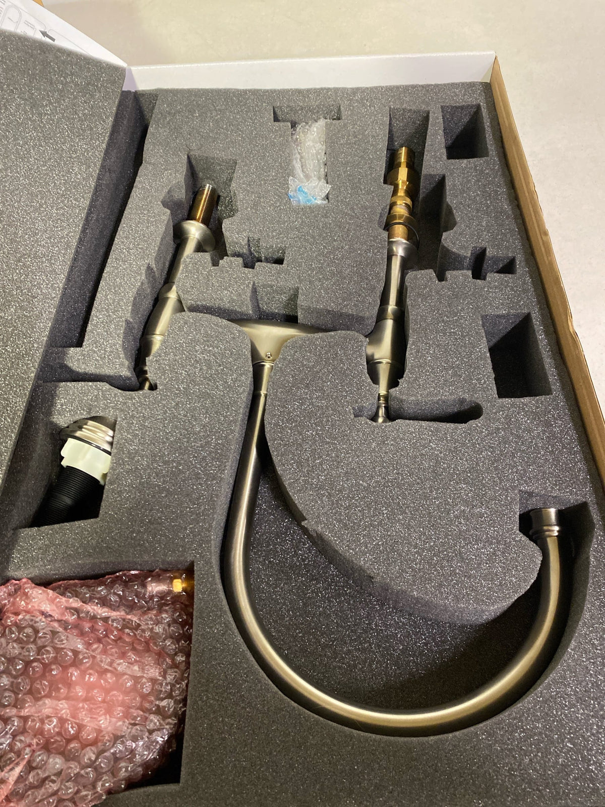 Perrin and Rowe U.4719L-STN-2 Georgian Era 1.5 GPM Widespread Bridge Kitchen Faucet - Includes Side Spray - Satin Nickel