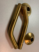 Signature Hardware SHSK86MB 12" Standard Shower arm with Flared Flange - Matte Black