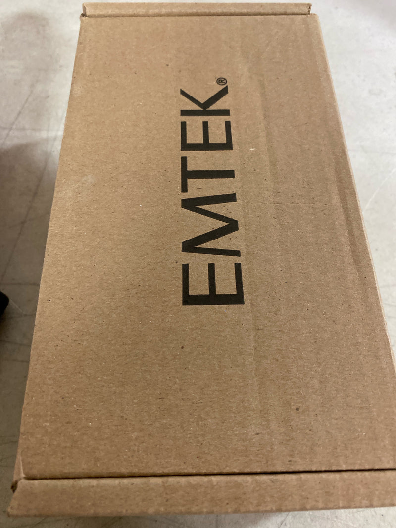 Emtek 5110ROUUS14 Round Knobset Passage Door Knob Set with Square Rose - Polished Nickel