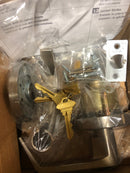 Falcon W501PDAN619 W Series Entry Dane Lever Lock C Keyway KD with 30197 Latch 30148 Strike Satin Nickel Finish