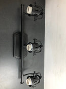 Golden Lighting 3602-BA3 BLK-BLK Duncan 3 Light 25" Wide Bathroom Vanity Light - Black / Matte Black