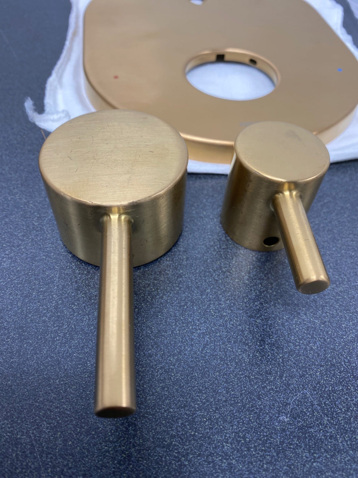 Moen UT3290BG Align 2 Function Pressure Balanced Valve Trim Only with Double Lever Handle, Integrated Diverter - Less Rough In - Brushed Gold