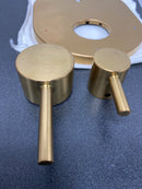 Moen UT3290BG Align 2 Function Pressure Balanced Valve Trim Only with Double Lever Handle, Integrated Diverter - Less Rough In - Brushed Gold