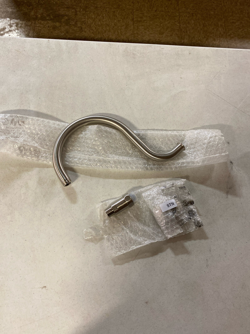 Rohl 1475/12STN Shower 12-1/16" Wall Mounted Shower Arm and Flange - Satin Nickel