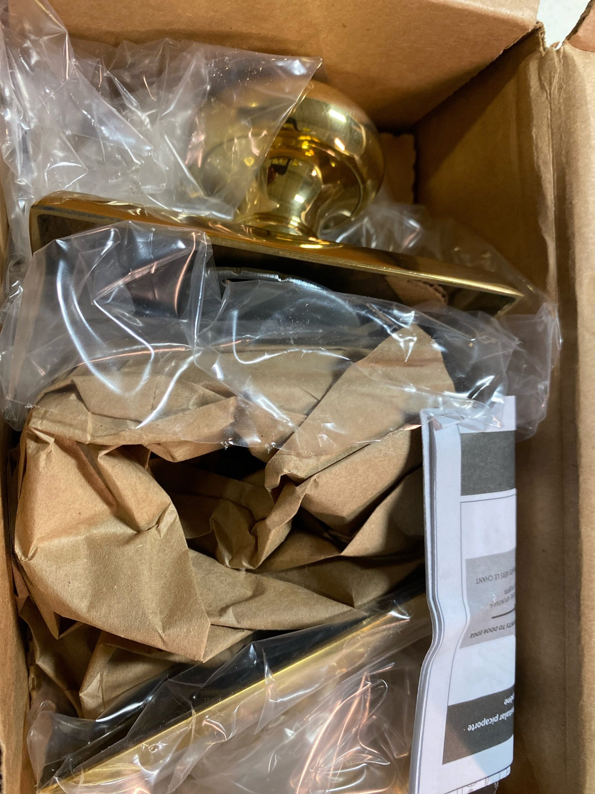 Emtek 8521PUS3NL Providence Non-Turning Two-Sided Dummy Door Knob Set with Rectangular Rose from the Brass Classic Collection - Unlacquered Brass