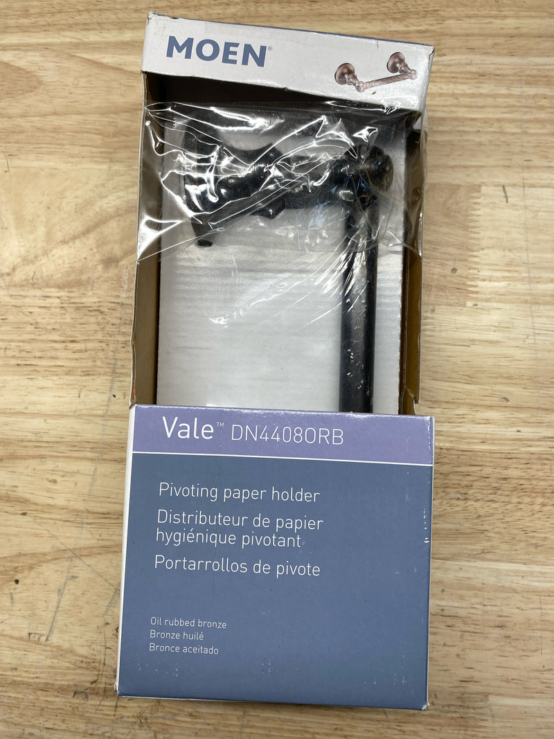 Moen Dn4408 Pivoting Toilet Paper Holder From The Vale Collection - Bronze