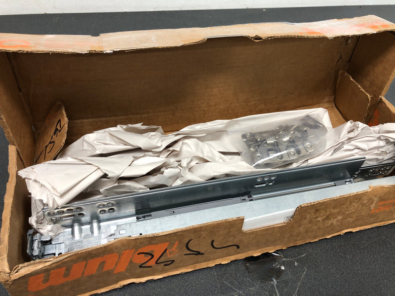 Blum 563.4570B TANDEM 18 Inch Full Extension Concealed Undermount Drawer Slide with 100 Lbs. Weight Capacity, Self Close and Soft Close - Pair - N/A