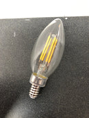 FLSNT B11 E12 LED Candelabra Bulbs 60W Equivalent, Dimmable LED Candle Light Bulbs, 2700K Soft White (Warm Light), Pack of 12