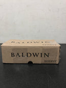 Baldwin FDCONCRR260 Contemporary Non-Turning Two-Sided Dummy Door Knob Set with Round Rose - Polished Chrome