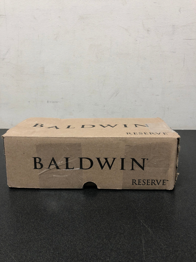 Baldwin FDCONCRR260 Contemporary Non-Turning Two-Sided Dummy Door Knob Set with Round Rose - Polished Chrome