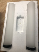 Visual Comfort 4665002-112 Keaton 2 Light 30" Wide Bath Bar with Frosted Glass Shades - ADA - Midnight Black