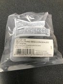 Hickory Hardware P2710F-VB 1/2 Inch Overlay Wrap Cabinet Door Hinge with Self Close Function (Package of 2) - Vintage Bronze