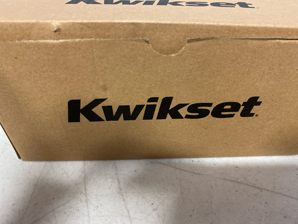 Kwikset 971PVLRCT-4 Prava Lever Keyed Entry Interior Pack with Rectangle Rose for Handlesets - Satin Brass