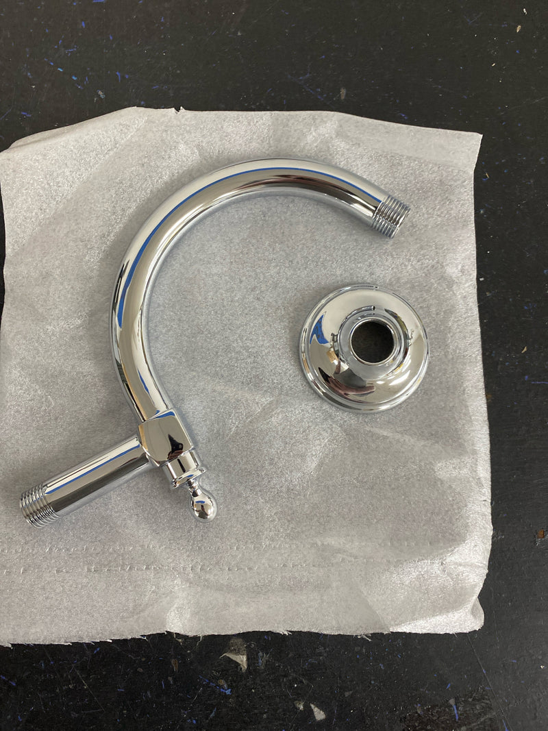 Brizo RP70909PC Essential 9-11/16" Wall Mounted Shower Arm - Chrome