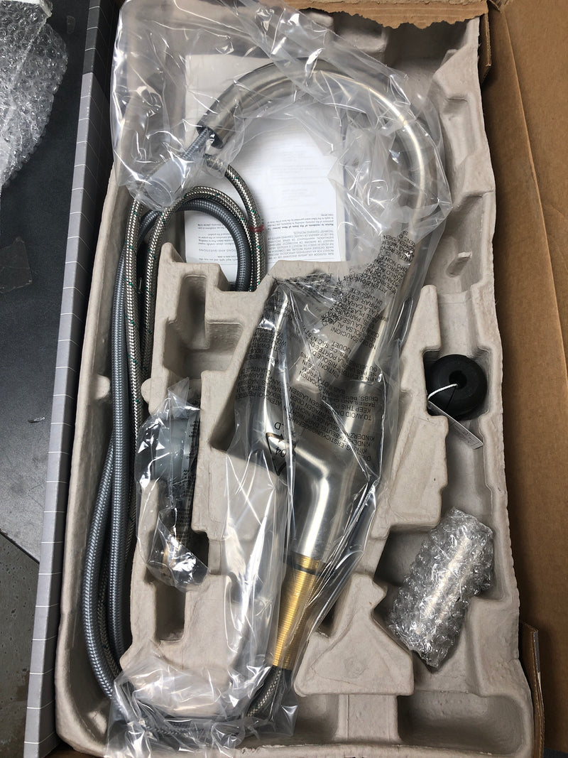 Hansgrohe 71843801 Allegro N 1.75 GPM Single Hole Pull Down Kitchen Faucet with Magnetic Docking & Toggle Spray Diverter - Steel Optic