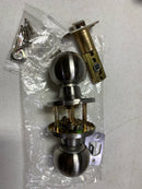 Miseno MLK4020SN Urbanna Ball Passage Door Knob Set - Satin Nickel