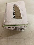 Kwikset 334SQT-514 Square Passage Hall/Closet Pocket Door Lock - Iron Black