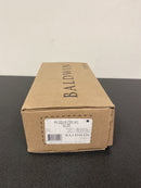 Baldwin Square Privacy Lever Set with Contemporary Square Rose