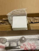 Fusion Collection - Tetra 4-Light Bath Bar - Rectangle Shade - Brushed Nickel - Opal - E26