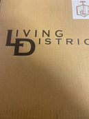 Living District Kiera 3-Light Mid-Century Metal Flush Mount in Brass