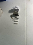 CRAFT + MAIN GCS1010-BN 10" Glass Shower Shelf - Brushed Nickel