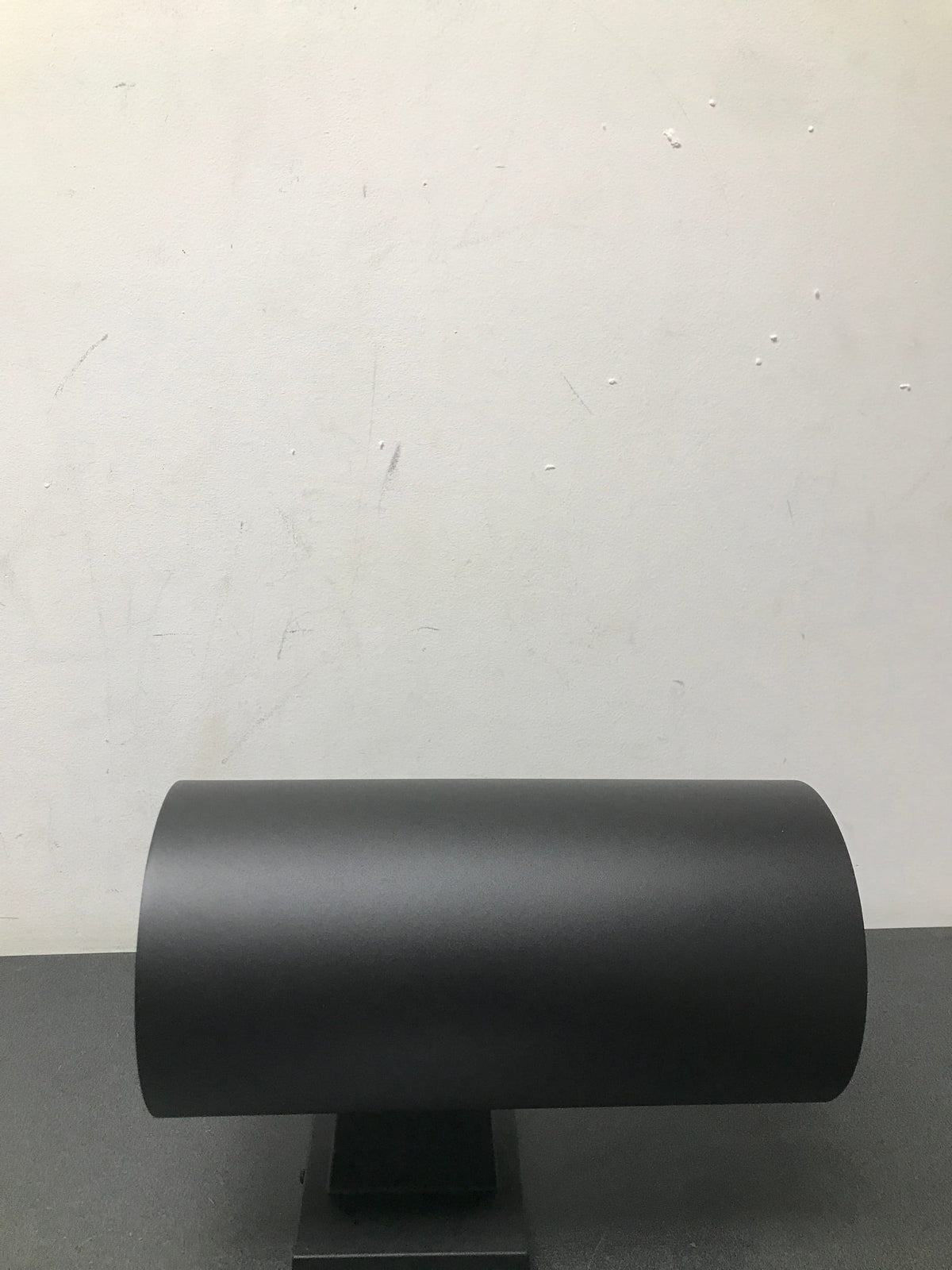 Progress Lighting P5641-31 Cylinder 1 Light Outdoor Wall Sconce with Metal Cylinder Shade - 12" Tall - Black