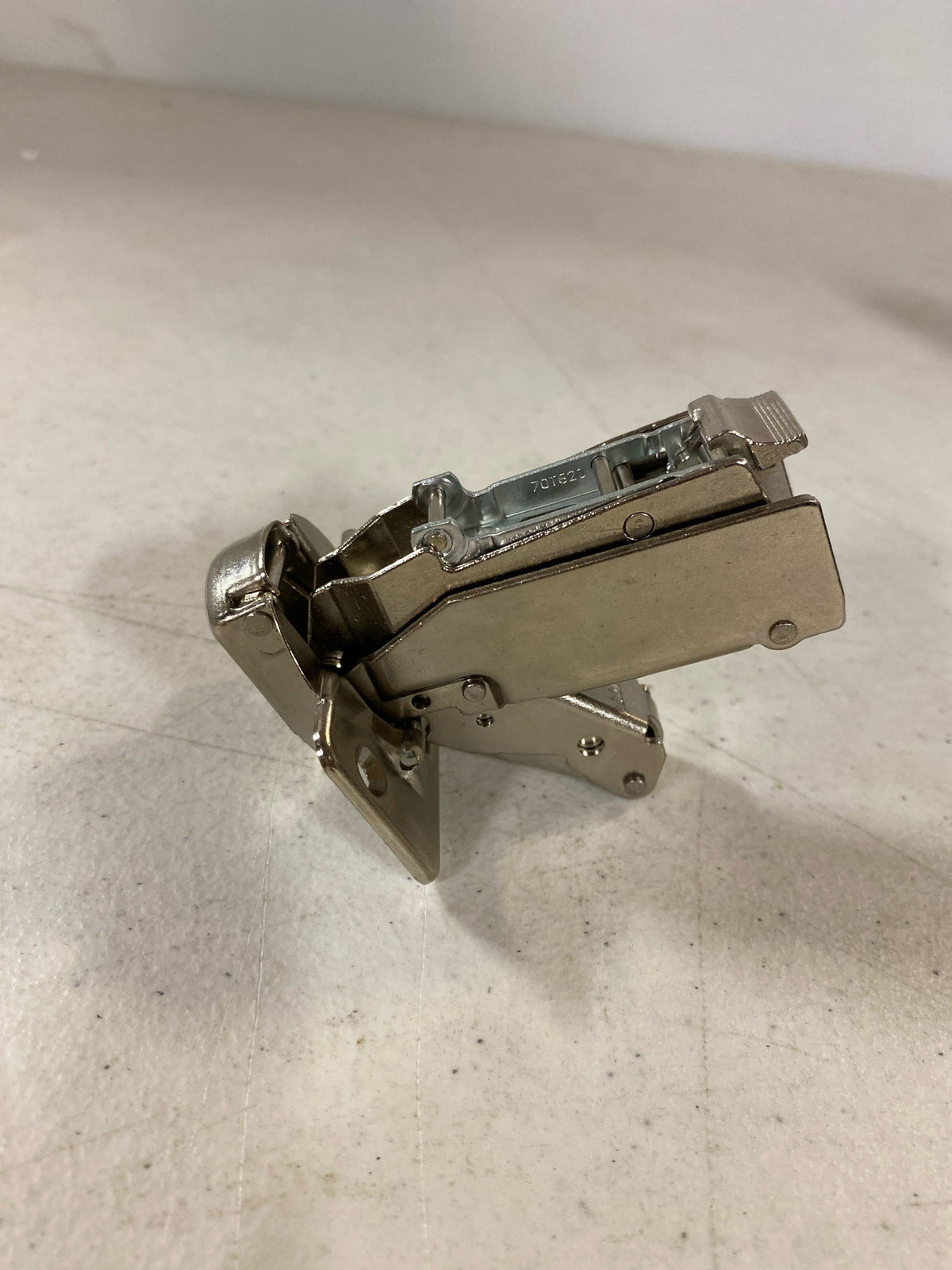 Blum 71T6650 CLIP Top Partial Overlay Screw-On Cabinet Door Hinge - Nickel