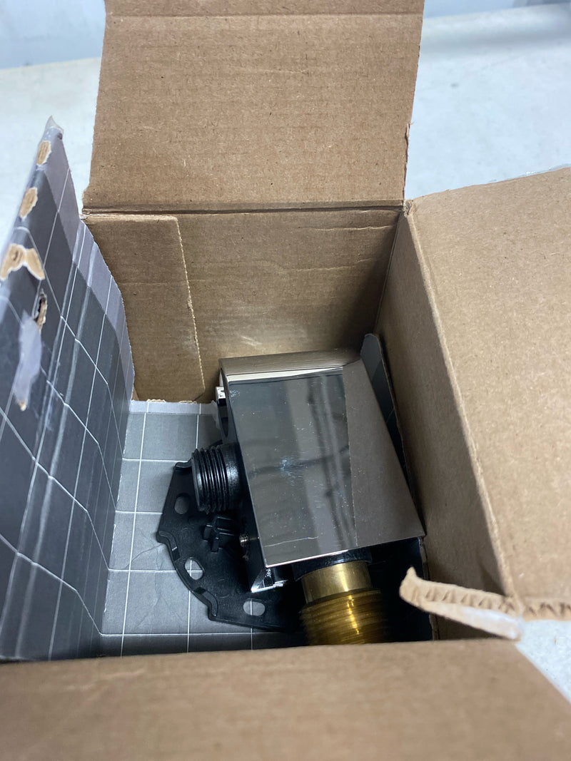 hansgrohe FixFit Q Handheld Shower Wall Outlet 1/2-inch Thread Connection in Chrome, 26887001