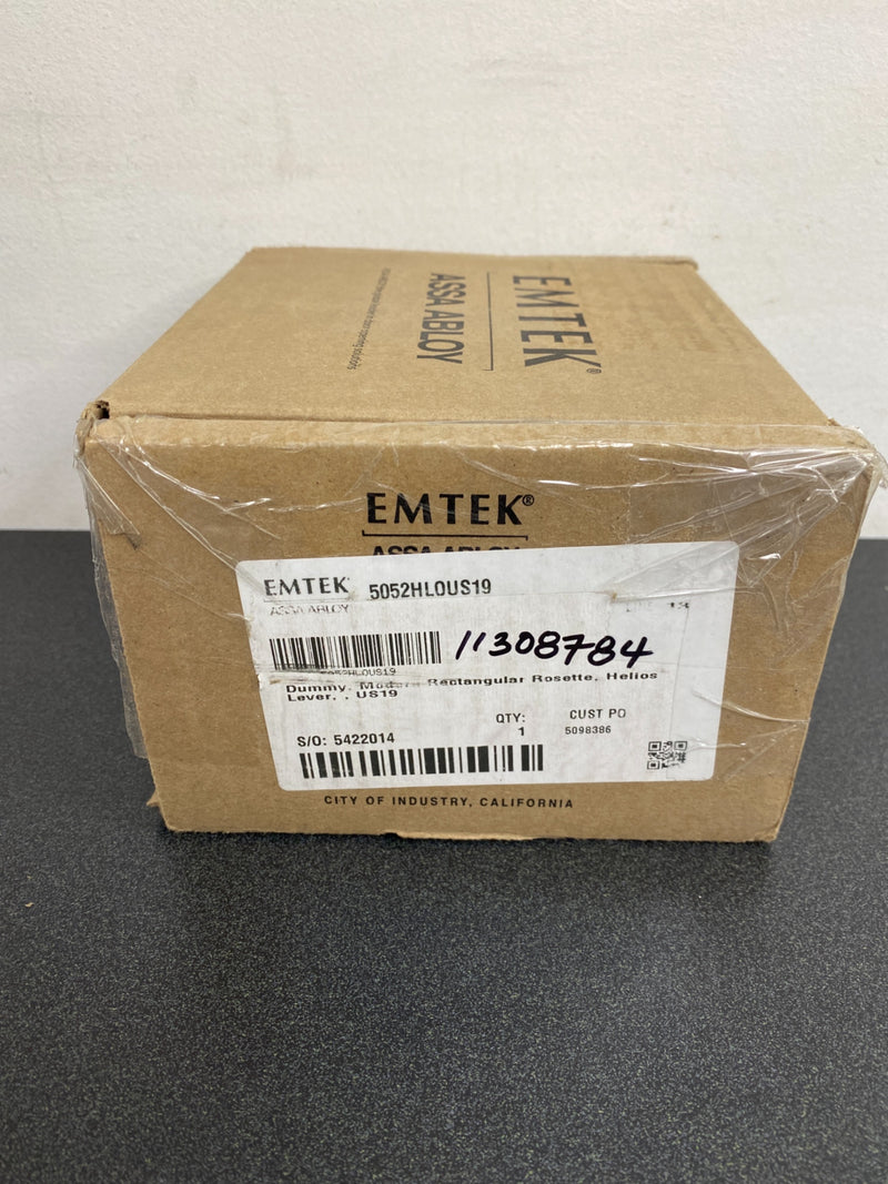 Emtek 505HLOUS19 Helios Reversible Non-Turning Two-Sided Dummy Door Lever Set from the Brass Modern Collection - Flat Black