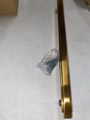 Signature Hardware 954047-O-10116 Gilderoy 10-1/16 Inch Center to Center Bar Cabinet Pull - Brushed Gold