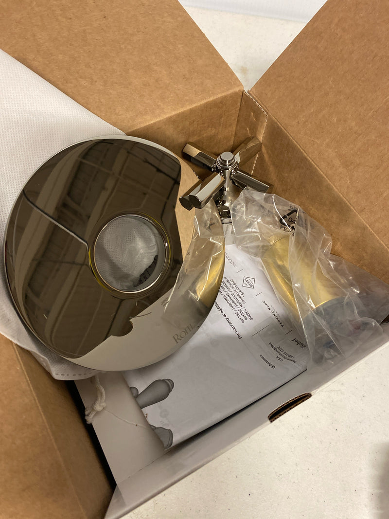 Rohl TMD44W1LMPN Modelle Two Independent Function Thermostatic Valve Trim Only with Single Lever Handle and Integrated Diverter - Less Rough In - Polished Nickel