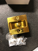 Deltana SDLA325U3/26 Solid Brass Privacy Pocket Door Lock| 3-1/4"|Adjustable - Polished Brass / Chrome