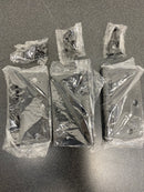 Miseno MDH3513BK 3-1/2 x 3-1/2 Plain Bearing 1/4" Radius Corner Door Hinge - Pack of 3 - Matte Black