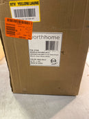 Worth home products FM-62MB-56CG WHP 6 in. Matte Black Recessed Light Semi-Flush Can Conversion Kit with Clear Glass Globe Shade