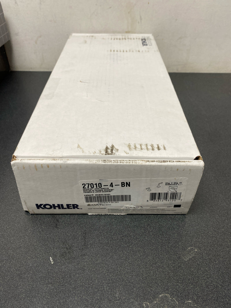 Kohler K-27010-4-BN Occasion Lever Handles for Bathroom Sink - Vibrant Brushed Nickel