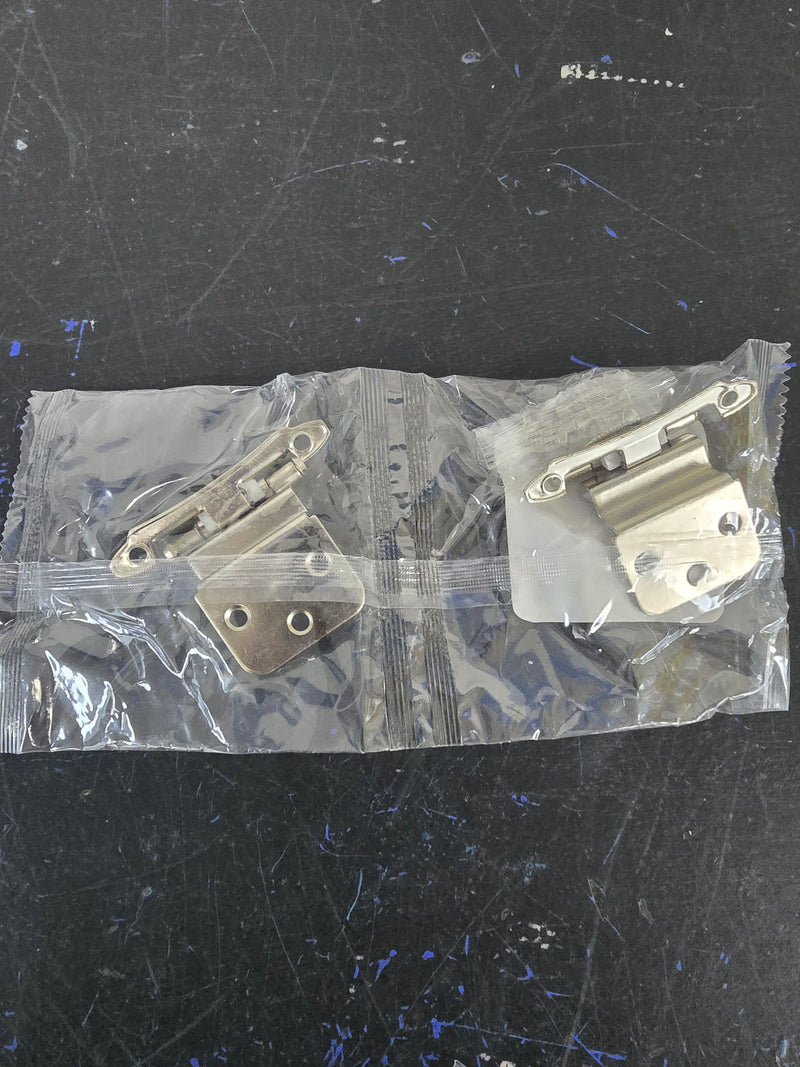 Amerock BPR792826 Functional Hardware 3/8 Inch Inset Surface Mount Cabinet Door Hinge with 105 Degree Opening Angle and Self Close Function - Pair - Polished Chrome