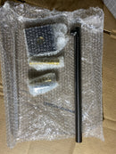 Axor 26436341 ShowerSolutions 15-3/4" Wall Mounted Shower Arm and Flange - Brushed Black Chrome