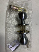 Miseno MLK2020SC Urbanna Ball Single Cylinder Keyed Entry Door Knob Set with Deadbolt - Satin Chrome