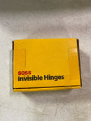 SOSS Invisible Hinge Model 218 for 1-3/4" Thick Material, 20 Minute Fire Rated, Zinc, Bright Nickel Exterior Finish, Model Number 218US14