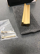 Alno A965-35-SB Linear 3-1/2" Center to Center Flush Mount Rectangular Cabinet Handle / Drawer Pull - Satin Brass