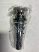 Luxier DS04-TB 1-1/2 in. Brass Bathroom and Vessel Sink Push Pop-Up Drain Stopper With Overflow in polished Nickel