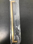 Emtek 86710US4 Warwick 12 Inch Center to Center Handle Cabinet Pull from the Modern Rectangular Collection - Satin Brass