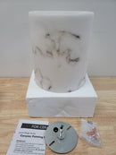 Justice design FAL-1265 LumenAria 2-Light Large Off-White Wall Sconce with Faux Alabaster Shade