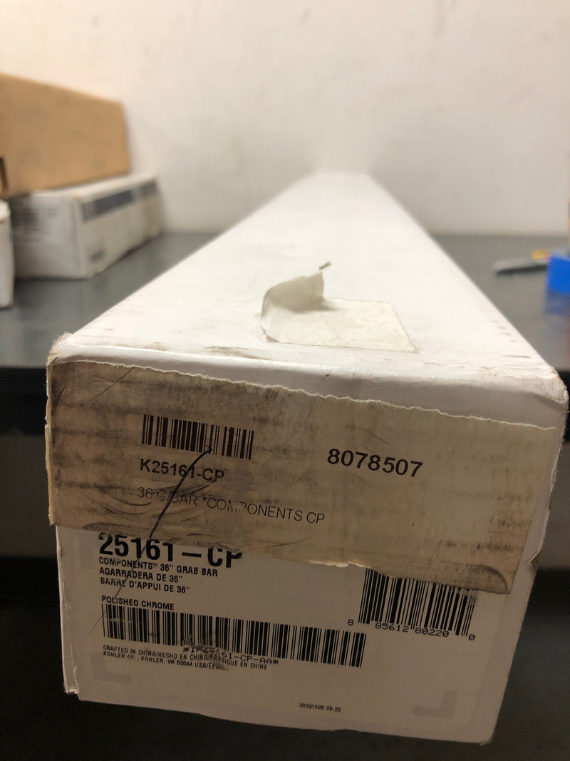 Kohler K-25161-CP Components 36" Grab Bar - Polished Chrome