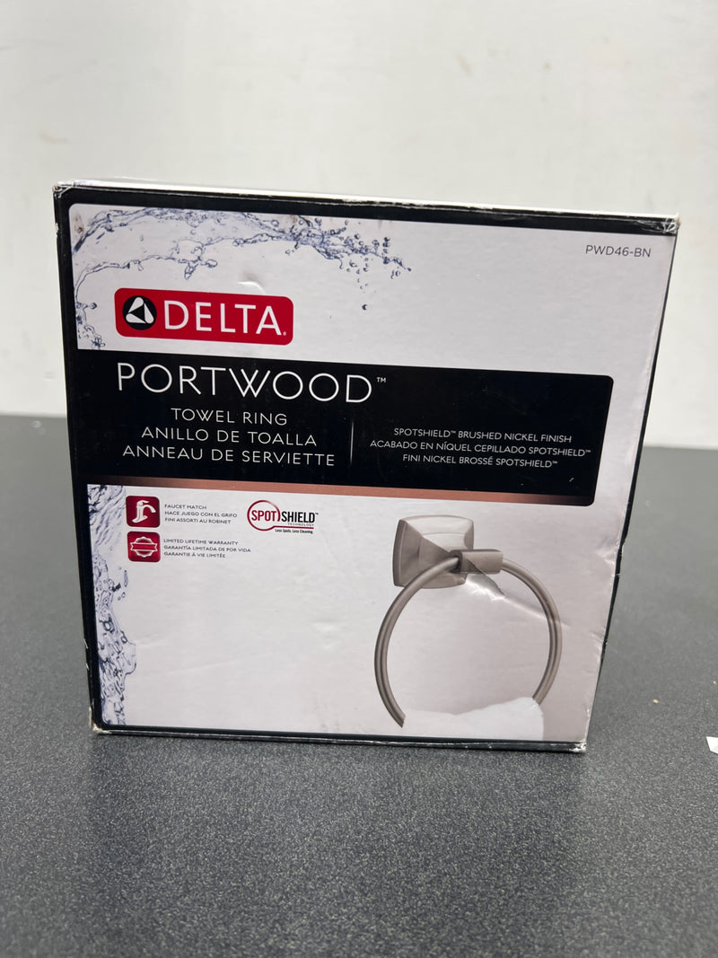 Delta PWD46-PC Portwood Towel Ring in Chrome