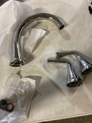 Delta T2733 Kayra Deck Mounted Roman Tub Filler - Chrome