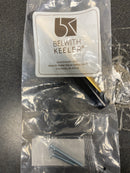 Belwith Keeler B077044MB-BGB Firenze 5" Modern Marble and Metal Cabinet T Bar Knob / Drawer T Bar Knob - Brushed Golden Brass and Matte Black