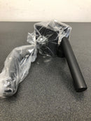 Baldwin PSTUBCSR190 Tube Passage Leverset with Contemporary Square Rose - Satin Black