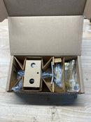 Baldwin ENSQUCSR044 Square Single Cylinder Keyed Entry Door Lever Set with Contemporary Square Rose - Lifetime Satin Brass