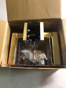 Kwikset 720HFLSQT-4 Halifax Passage Door Lever Set with Square Rose - Satin Brass